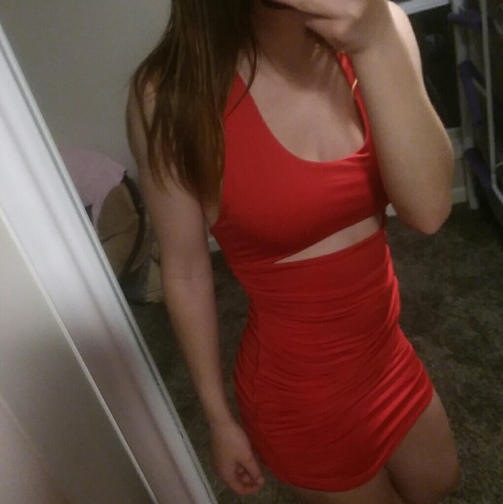 Red dress